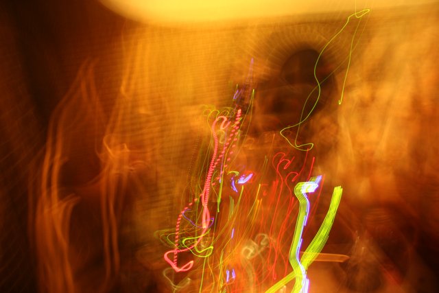 Blurred Neck at the Bonfire
