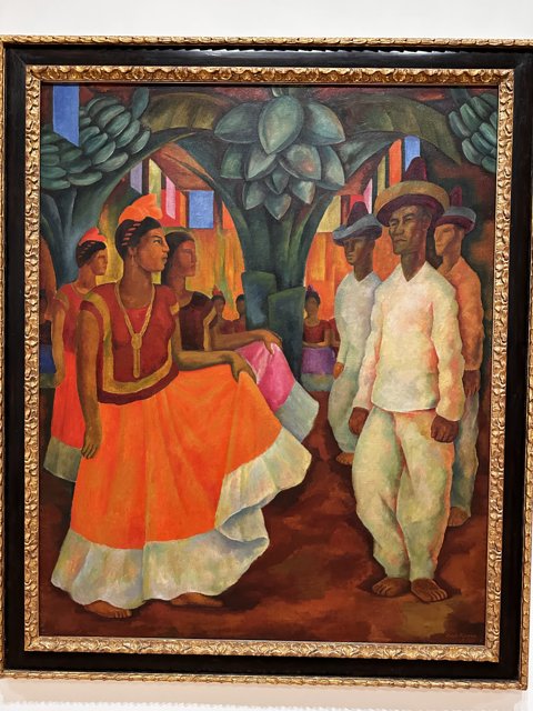 Dancing Girls by Diego Rivera