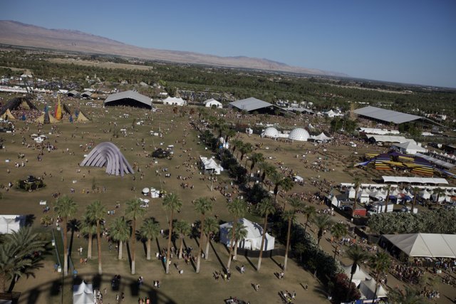A Bird's Eye View of Coachella Music Festival