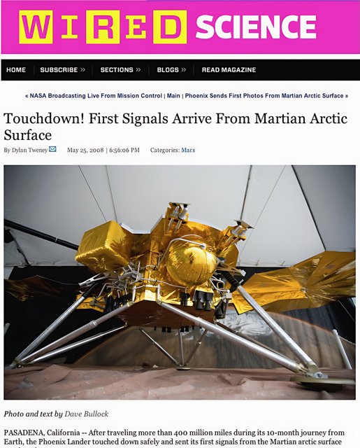 Martian Arctic Landing