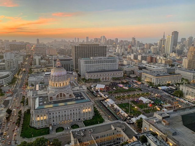 San Francisco City Hall at Sunset