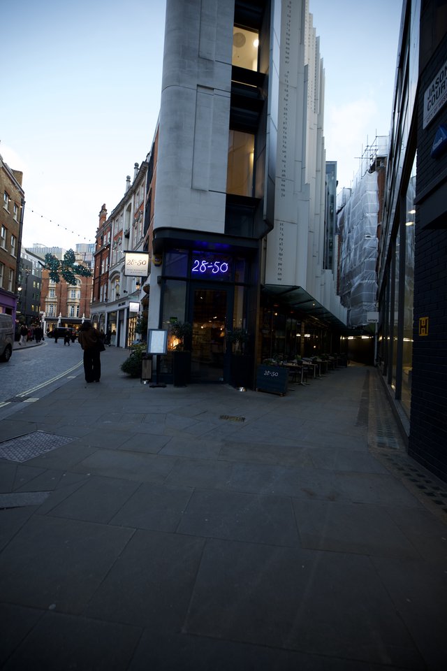 Modern Architecture on London Street at Dusk