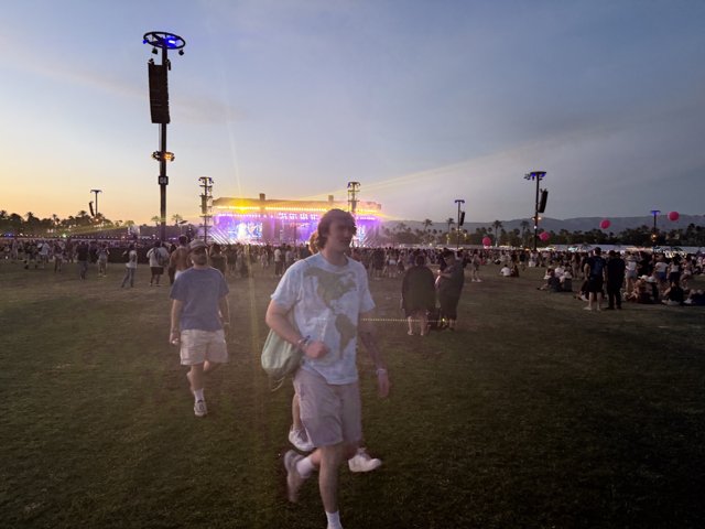 Sunset Stroll at the Festival