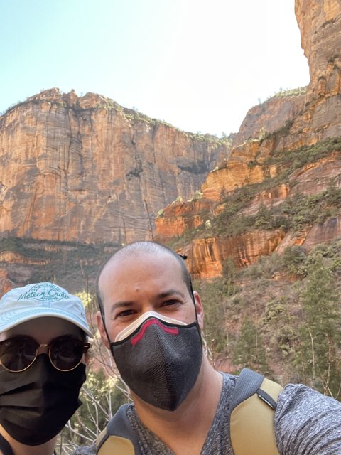 Masked Adventurers Explore the Majestic Sedona Canyon