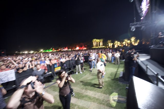 Coachella Night Crowd