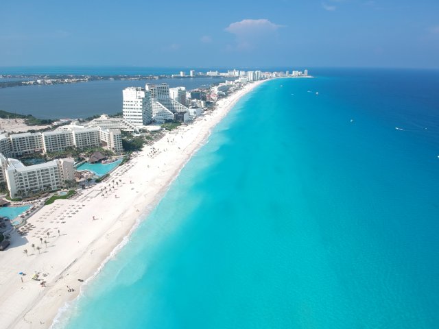 Aerial View of Cancun Resort