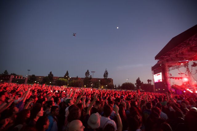 Kite Soars Above Concert Crowd