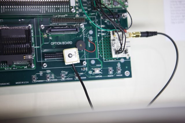 Electronic Device Connected to Circuit Board