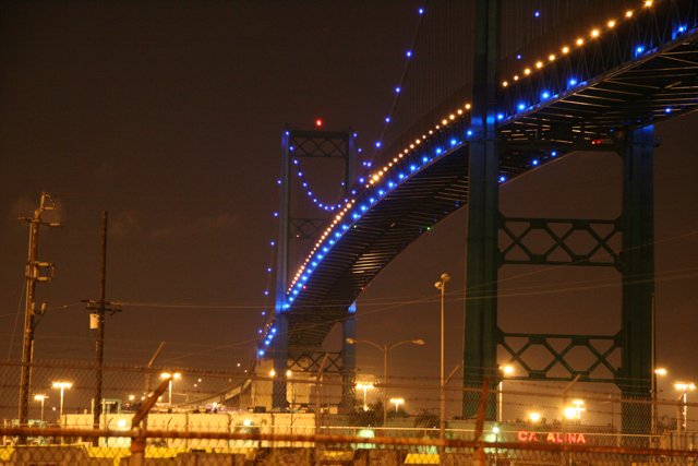 Illuminated Overpass in the Metropolis