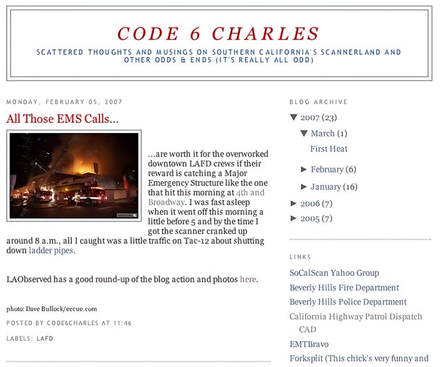 Code 6 Charles - Fire Club Poster