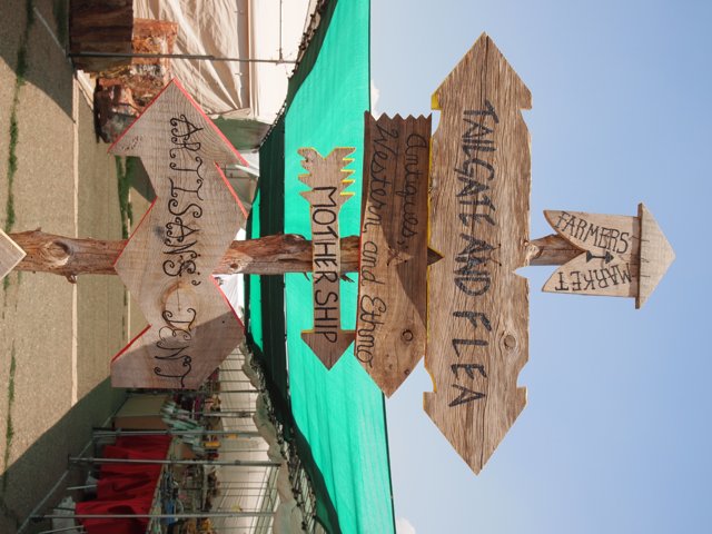 Directional Wooden Sign