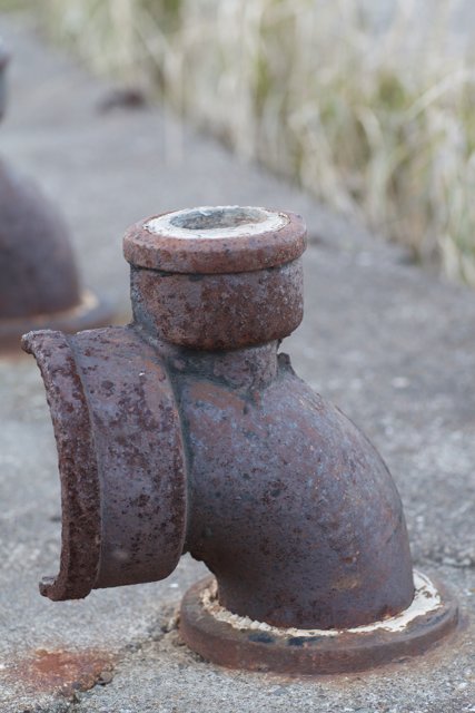 Rusty Fire Hydrant Pipe