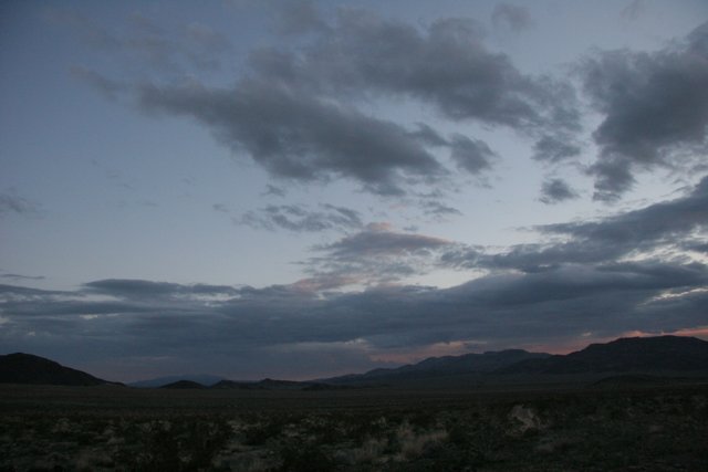 Dusk over the Desert Plateau