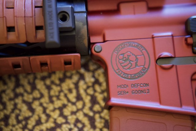 Red Rifle with Logo
