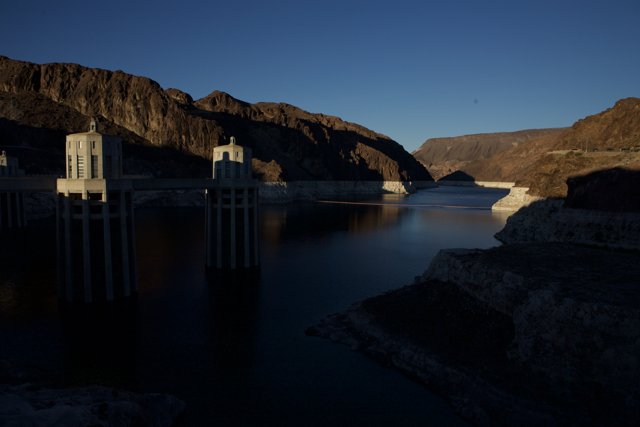 Sunset at Hoover Dam