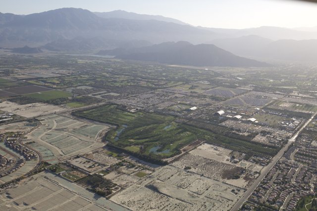 Aerial View of Indio, Southwest USA