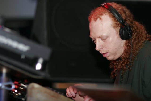 Redhead Musician at the Keyboard