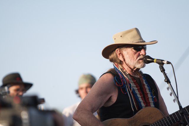 The Legendary Willie Nelson Entertains the Crowd