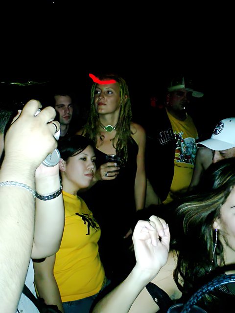 Red Hat Lady at the Nightclub