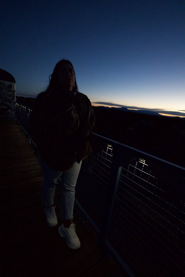 Twilight Portrait at Scenic Mountain Overlook