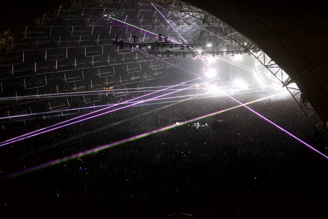 Laser Lights and a Captivating Crowd