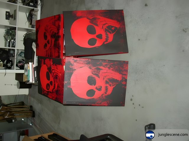 Red Skulls on the Table