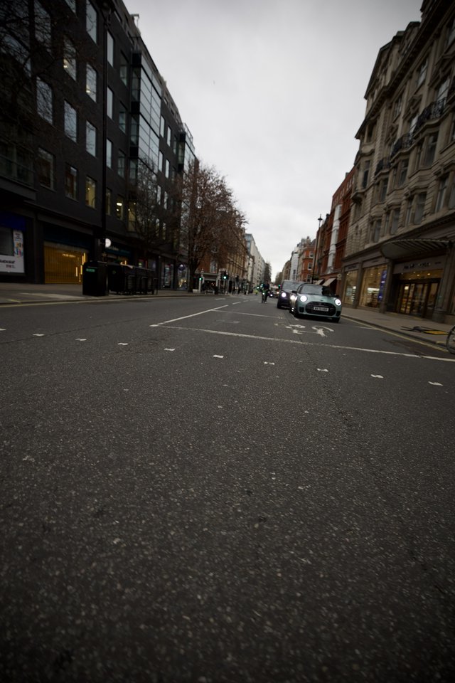 Overcast Evening on a Quiet London Street