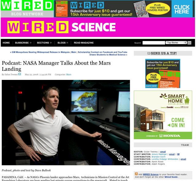 NASA Website Takes Center Stage