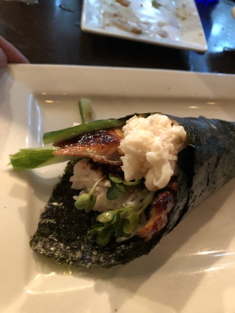 Chicken and Vegetable Sushi Wrap