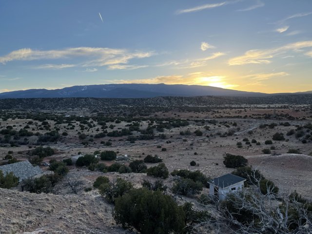 Desert Horizon at Sunset