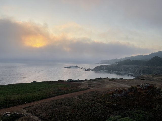 Sunset over Foggy Coast