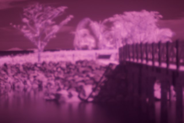 Infrared Bridge Over Watery Reflections