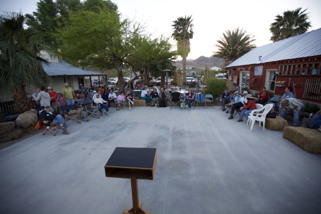 Courtyard Gathering at Desert Explorer Restaurant