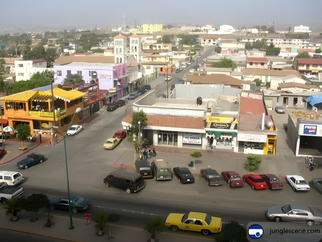 Aerial View of Downtown Ensenada