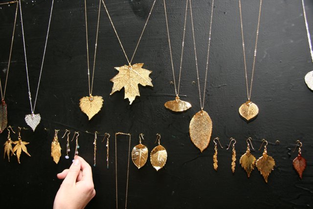 Gold Leaf Necklaces Collection