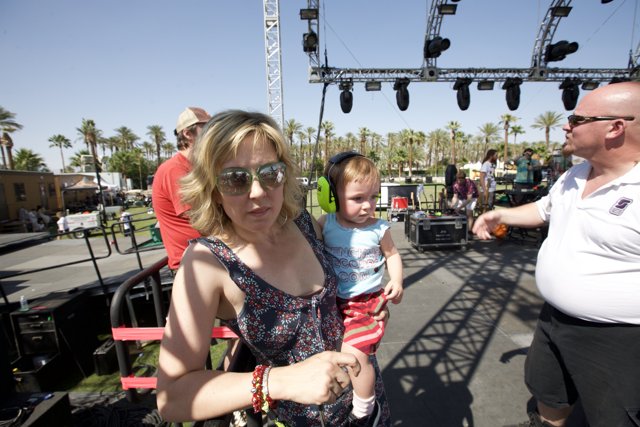 Mother and Child Grooving at Coachella
