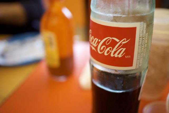 Refreshing Coke on the Table