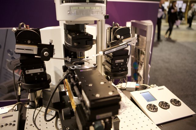 Microscope Displayed at Trade Show