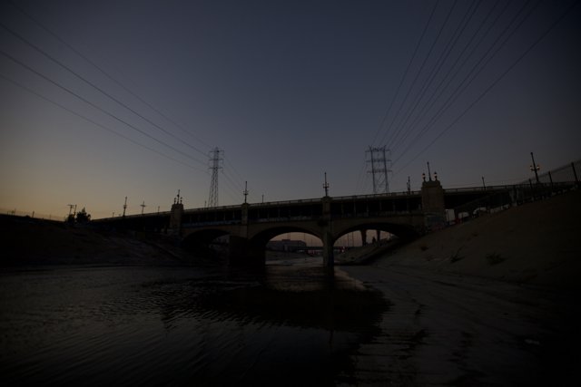 Dusk Over the LA River