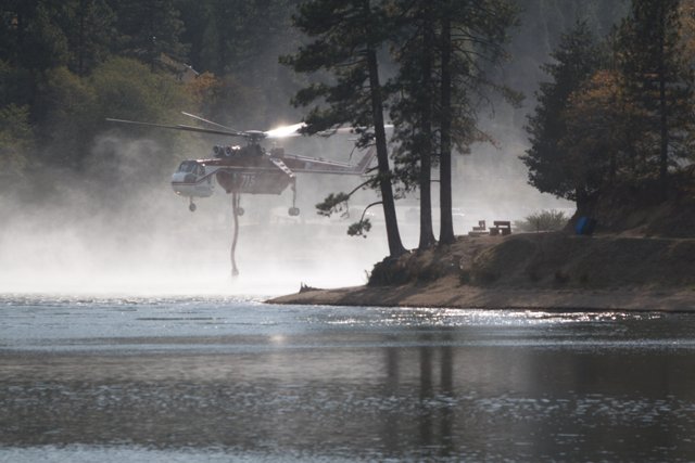 Aerial Firefighting over Lake