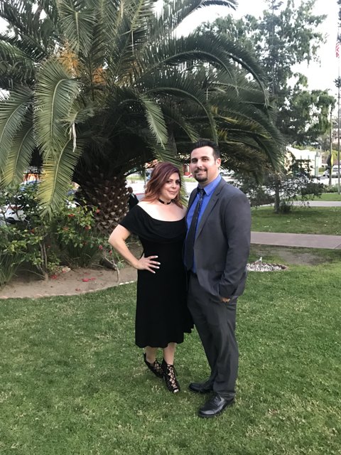 A Formal Evening in the Palm Tree Oasis