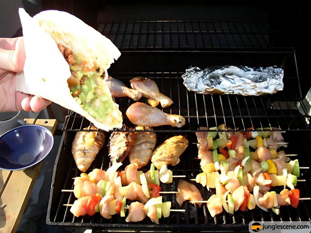 Grilling up some Fourth of July goodness