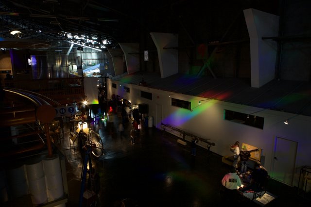 Rainbow Lighting in an Urban Pub