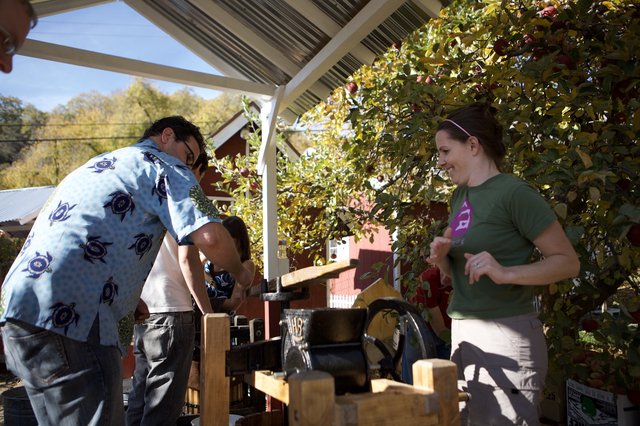 Apple Cider Press Day at the Farm
