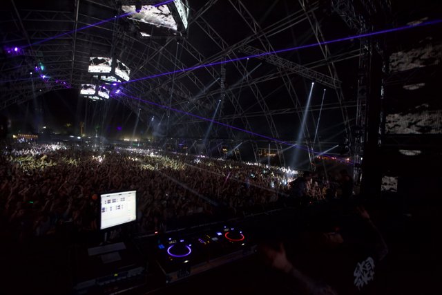 DJ Lighting up the Night at Coachella