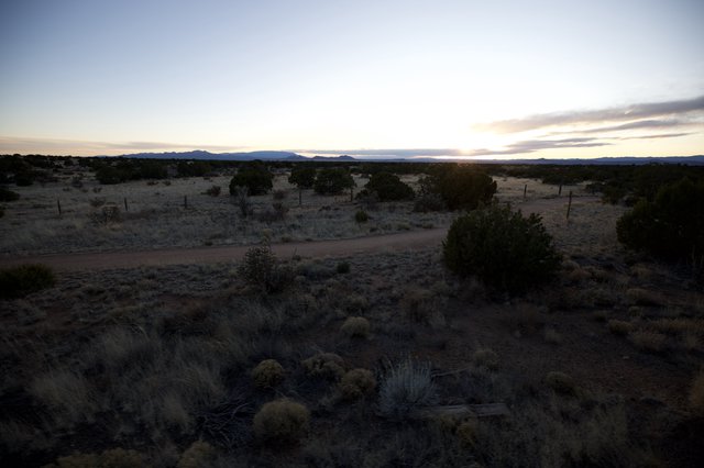 Desert Twilight Along New Mexico's Backcountry Road