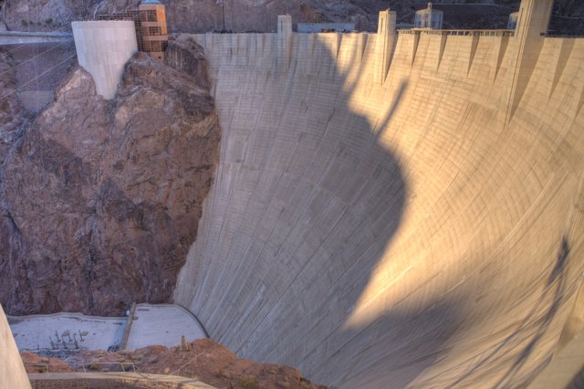 Shadows of Hoover Dam