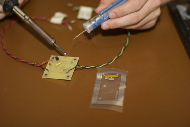 Soldering Wires onto a Circuit Board