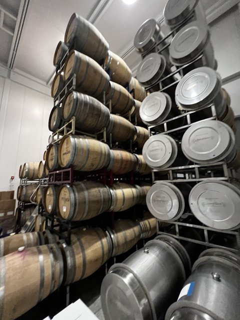 The Cellar of Wine Barrels