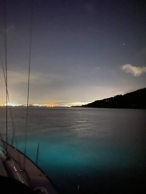 Nighttime Sail on San Francisco Bay